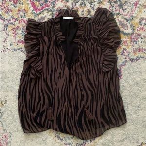 Karlie Animal Print Blouse
